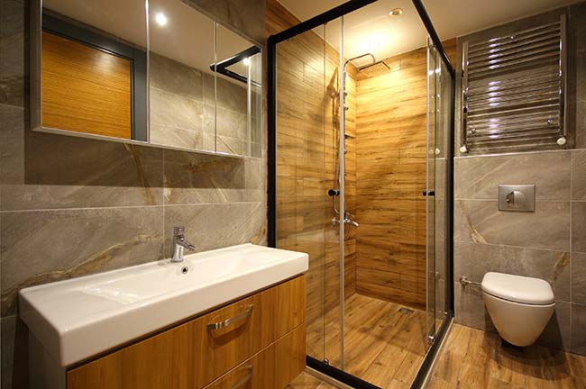 shower cabin modern bathroom