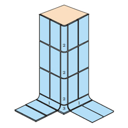 Bottom External Corner pool fittings