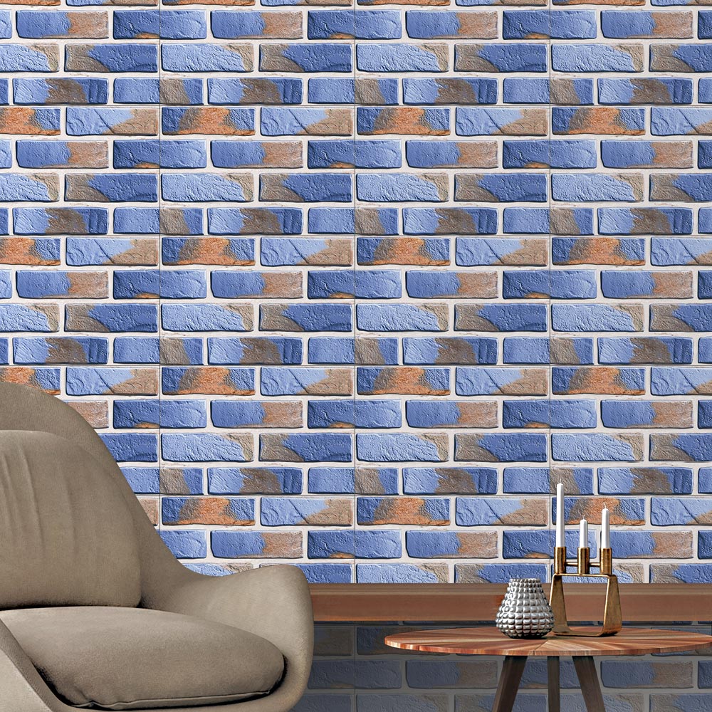 Purple Bricks Ceramic Tile