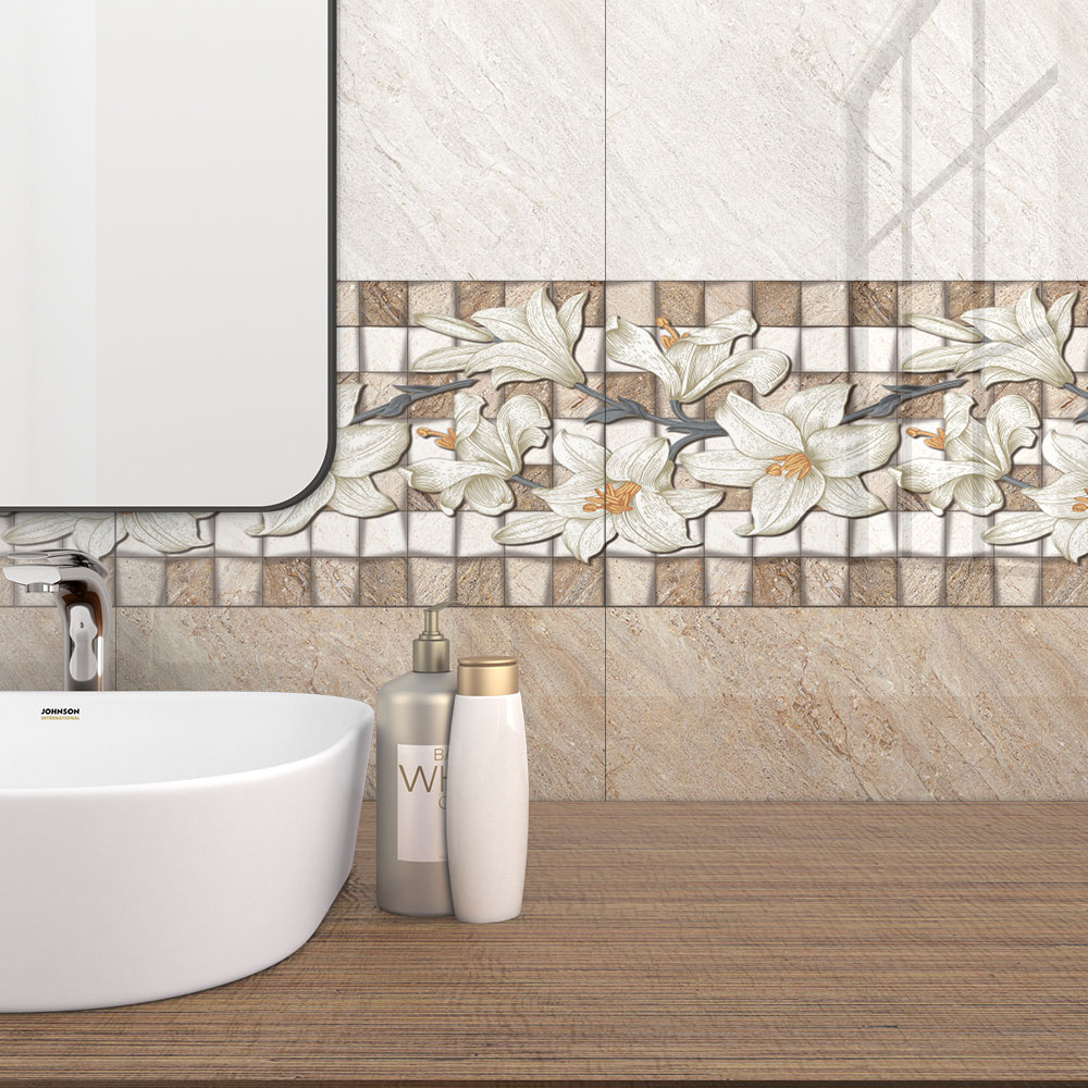 Dry Flower Body Ceramic Tile