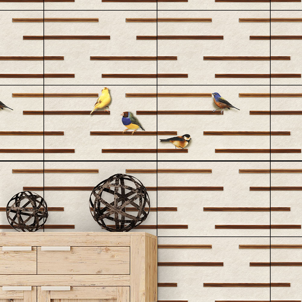 Love Birds Ceramic Tile