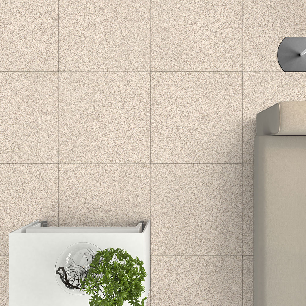 S & P Beige Matt Polished Vitrified Tile