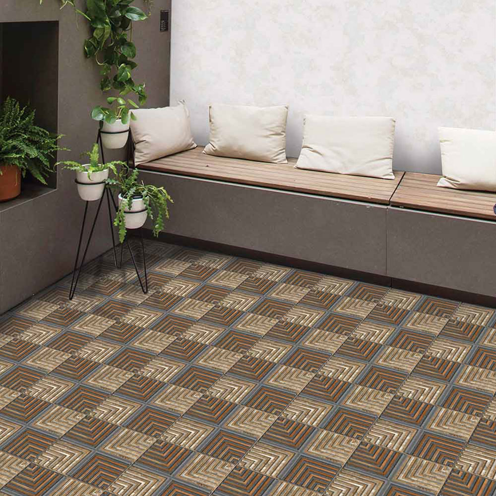 Cross Square Mix Vitrified Tile