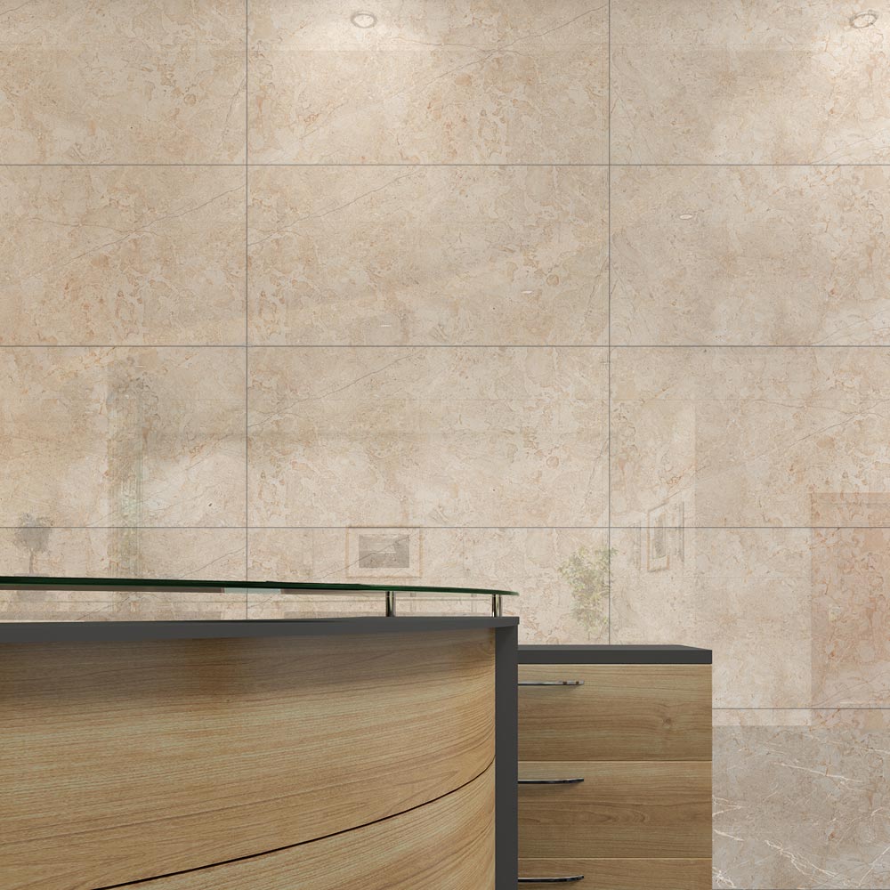 Almandine Cream Vitrified Tile