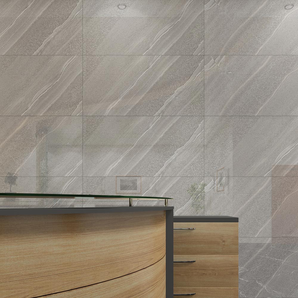 Bixbite Grey Vitrified Tile