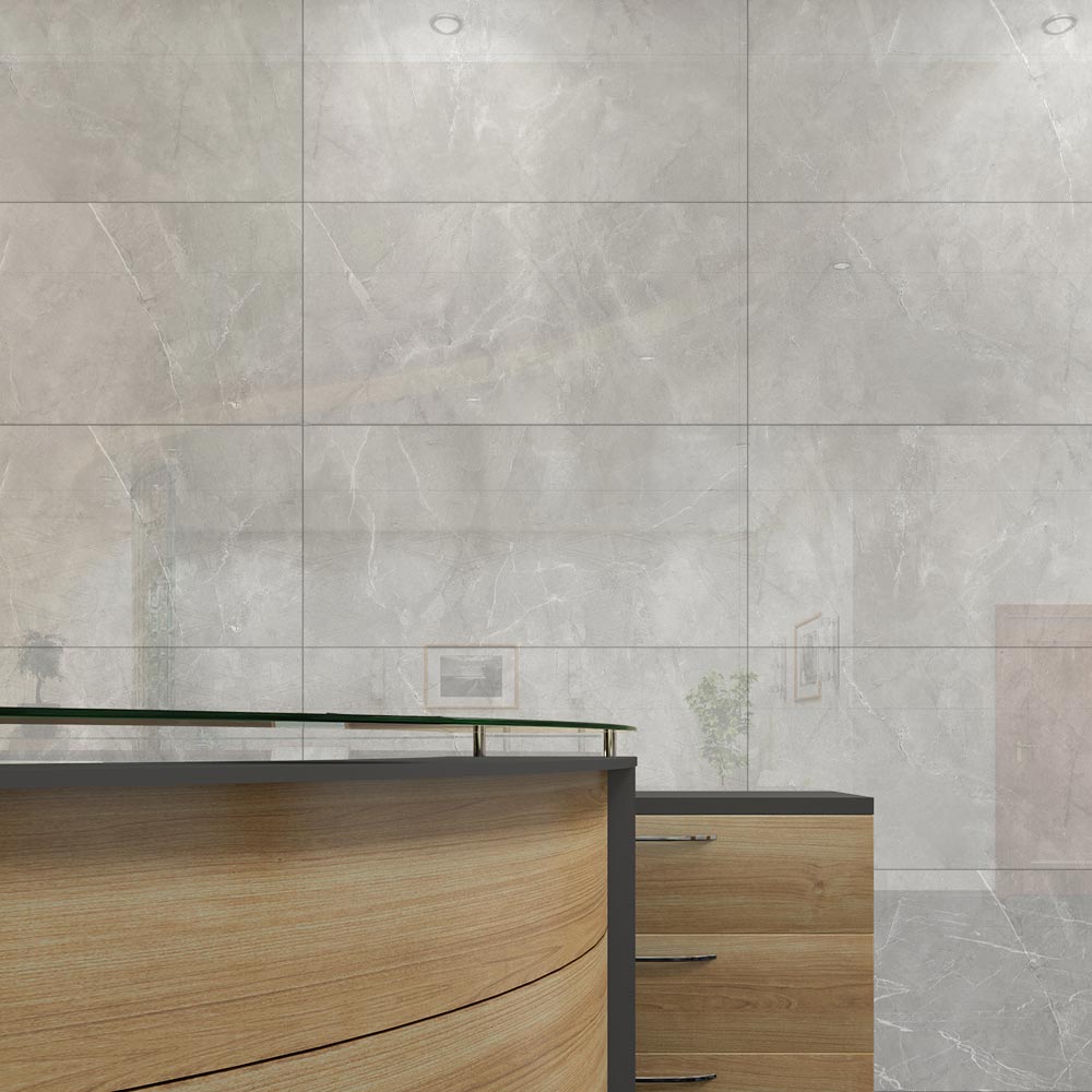 Caryl Silver Vitrified Tile