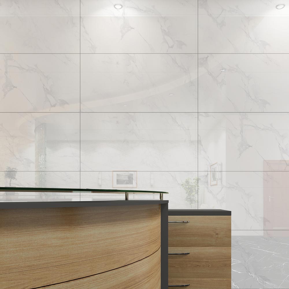 Carrara Snow Vitrified Tile