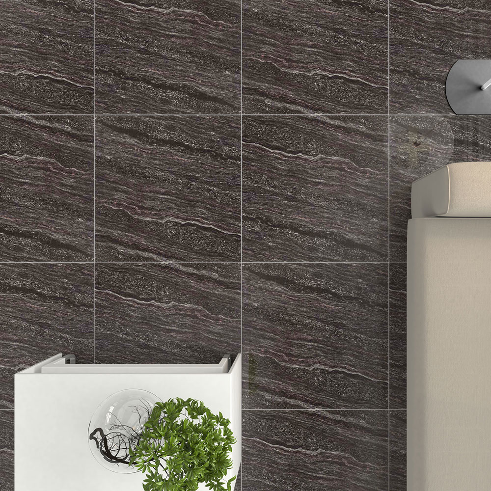 Genney Nero Polished Vitrified Tile