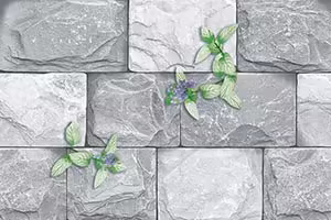 Stone Leaf Grey Ceramic Tiles