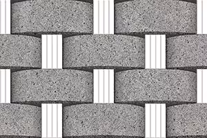 Weave Stone Grey Ceramic Tiles