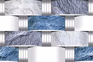 Weave Stone Aqua Ceramic Tiles