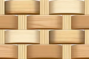 Weave Wood Brown Ceramic Tiles