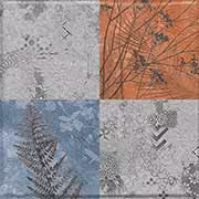 Fiori Grey Décor' Glazed Vitrified Tiles