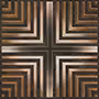 CROSS SQUARE UMBER Vitrified Tiles