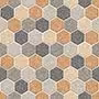 HONEYCOMB RUSSET Glazed Vitrified Tiles