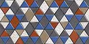 Scalene Red & Blue Glazed Vitrified Tiles