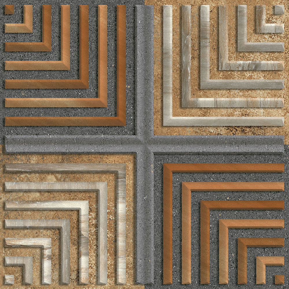 Cross Square Mix Vitrified Tile