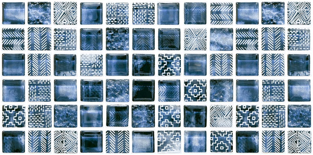 Art Blue Vitrified Tile