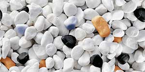 FISH POND PEBBLE GL