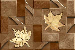 LITHO LEAF BRN MT