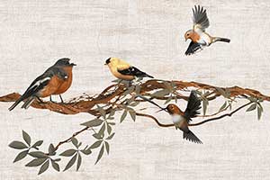 RESTING BIRDS HL-R GL