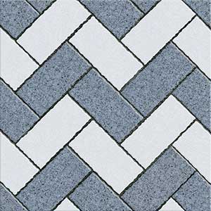 BRICK WHT RECT GREY MT