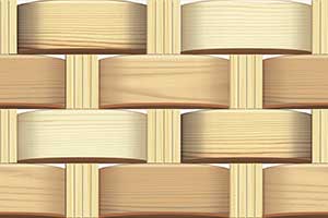 WEAVE WOOD BROWN ELV