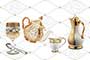 RHOMBUS GOLD DECOR GL Ceramic Tiles